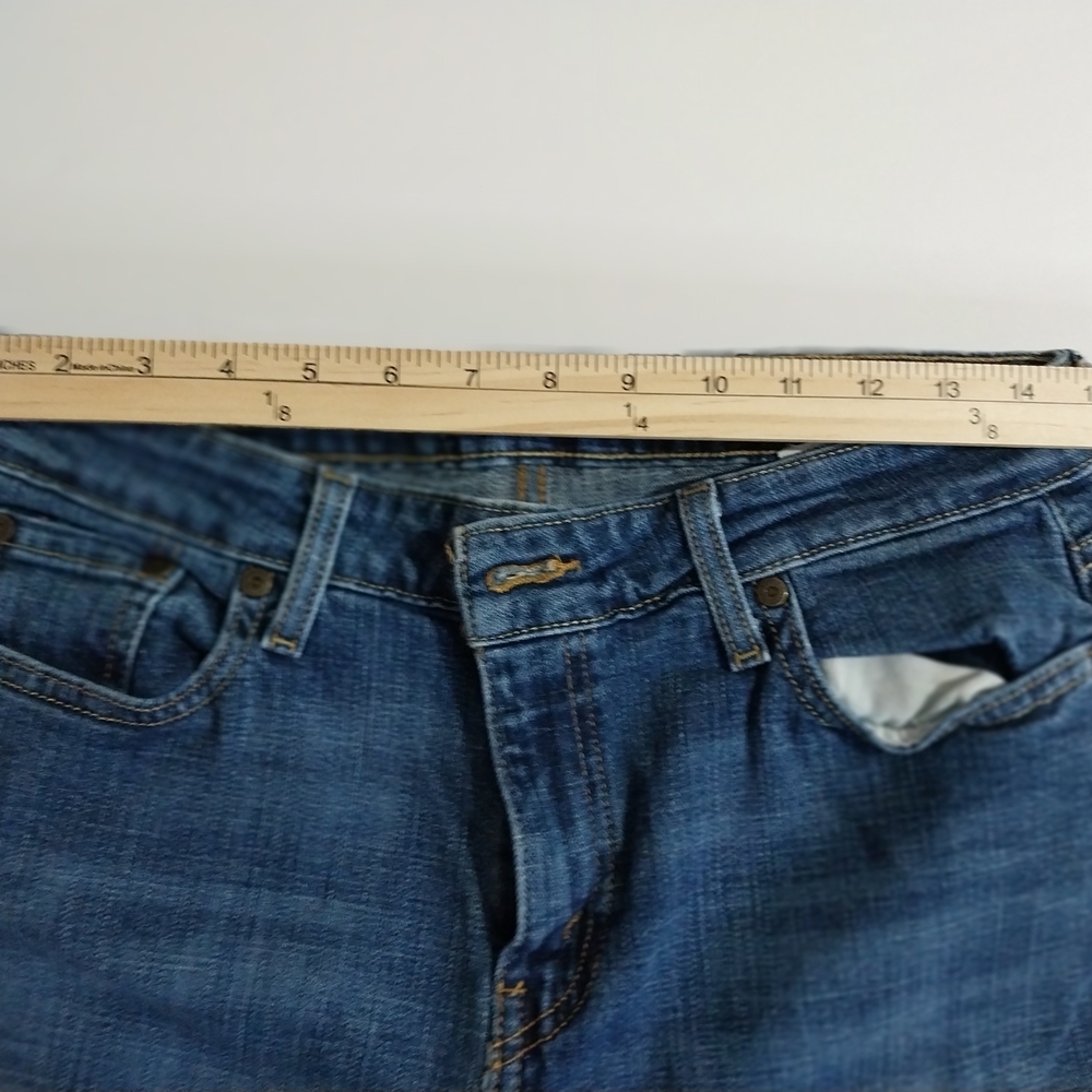 Levis 515 Boot Cut   Western  Straight Leg  Blue Denim Jeans Women's 12 P. - Picture 8 of 11